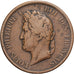 Französische Kolonien, Louis Philippe I, 10 Cents, 1839, Paris, Bronze, S+
