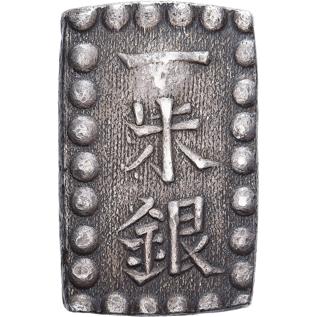 Japonia, Kōmei, 1 Shu, 1854-1865, Edo, Srebro, AU(55-58)