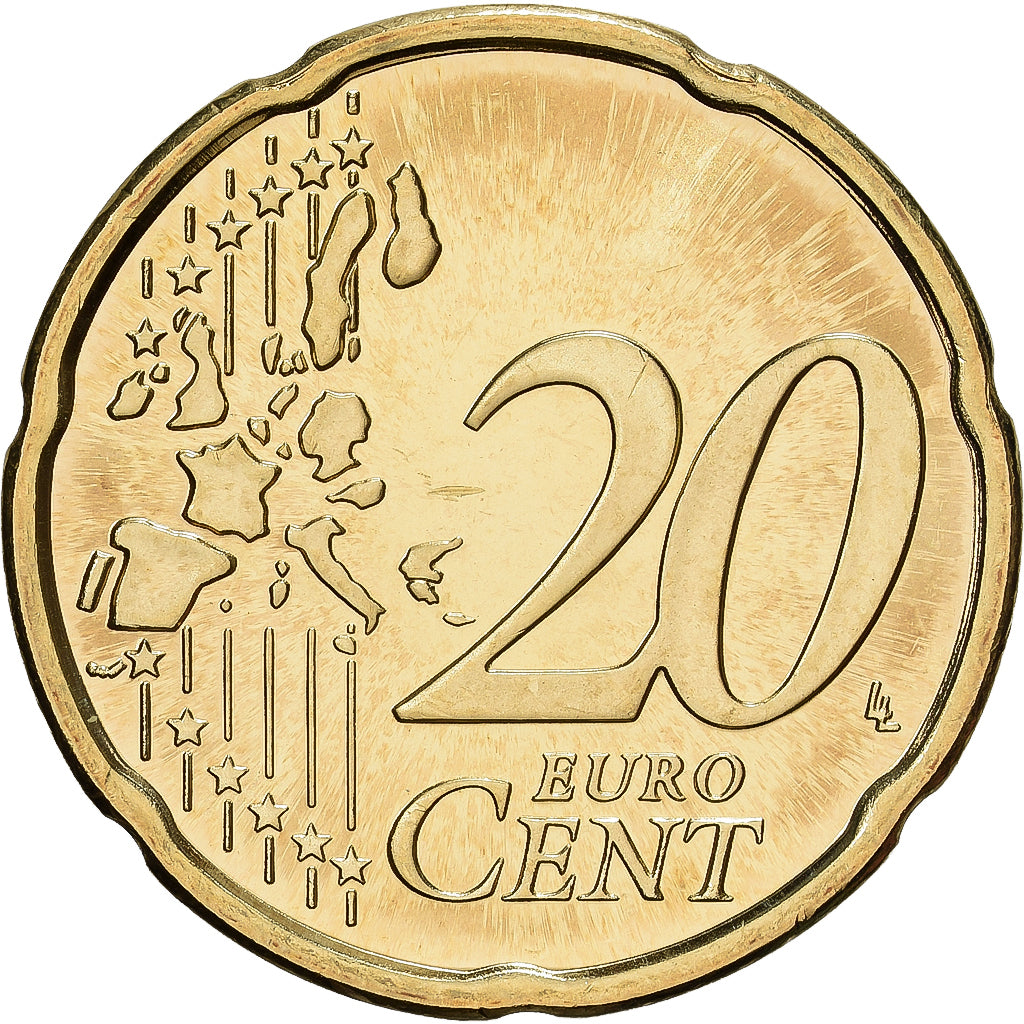 Finland, 20 Centimes, 2000, Vantaa, Nordic gold, MS(65-70), KM:102