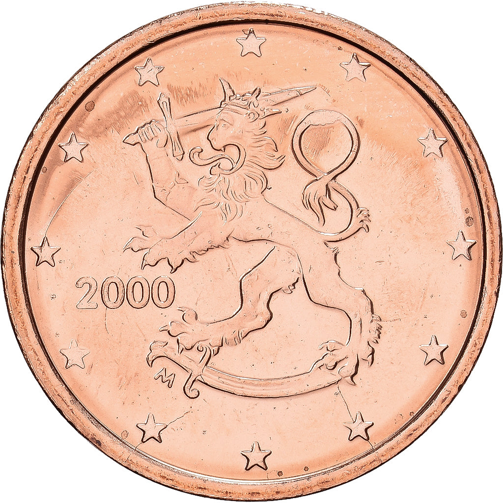 Finnland, 2 Centimes, 2000, Vantaa, Copper Plated Steel, STGL, KM:99