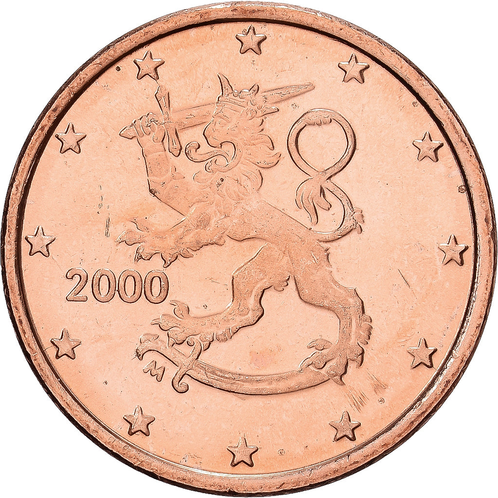 Finnland, 1 Centime, 2000, Vantaa, Copper Plated Steel, STGL, KM:98