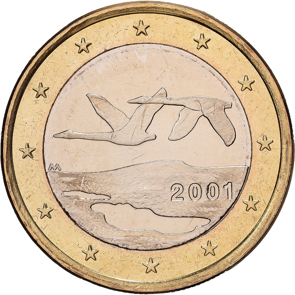 Finlande, 1 Euro, 2001, Vantaa, Bimétallique, FDC, KM:104