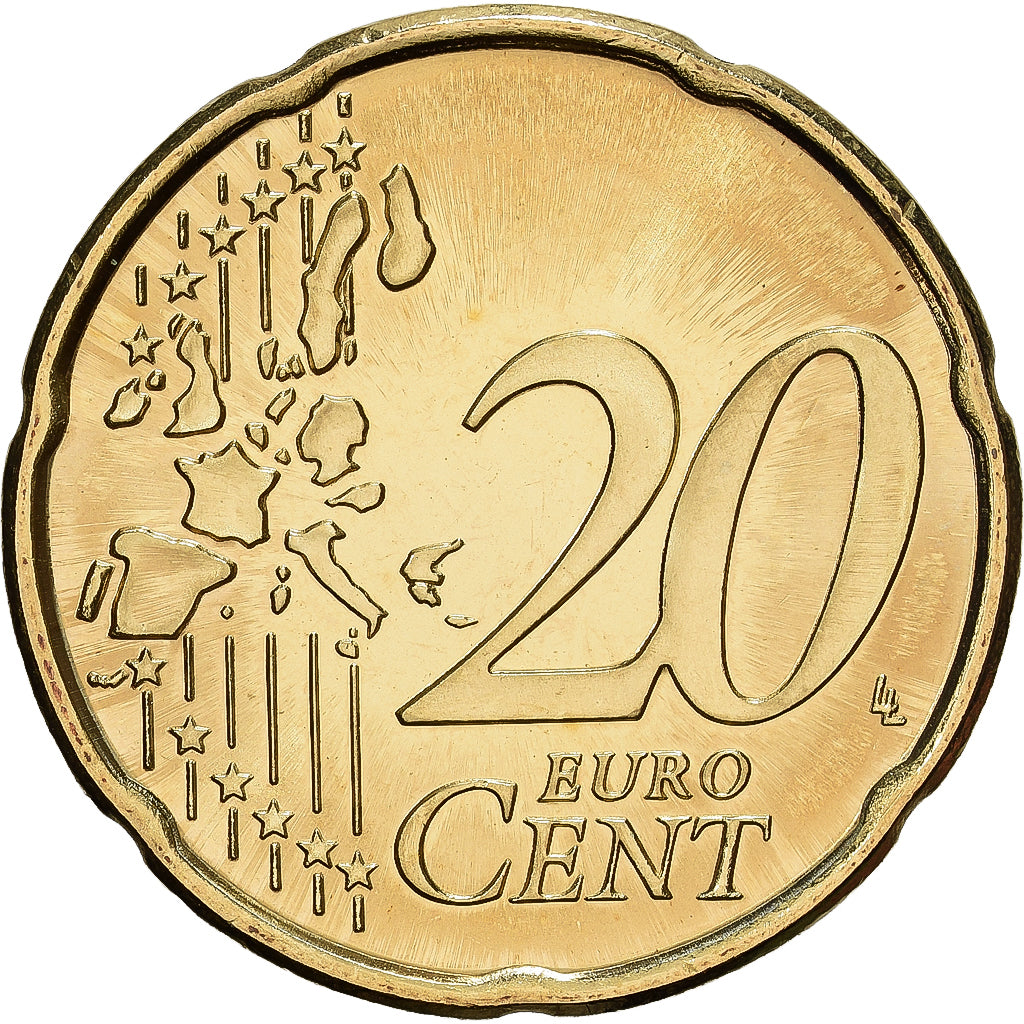Finnland, 20 Centimes, 2001, Vantaa, Nordic gold, STGL, KM:102