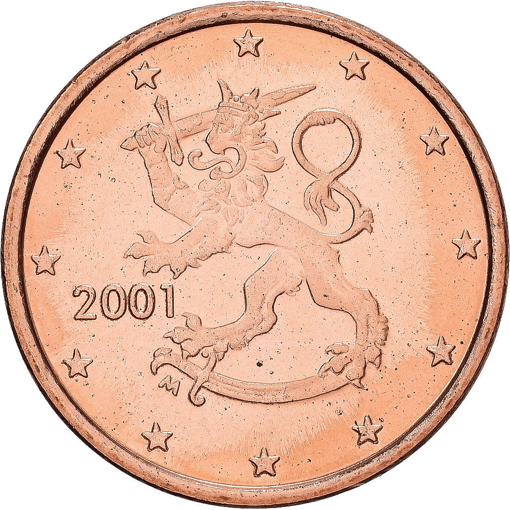 Finnland, 1 Centime, 2001, Vantaa, Copper Plated Steel, STGL, KM:98