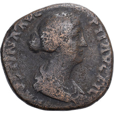 Empire romain, Faustine II, Sesterce, 145-161, Rome, Bronze, B+, RIC:1383b