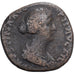 Roman Empire, Faustina II, Sesterzio, 145-161, Rome, Bronzo, B+, RIC:1383b