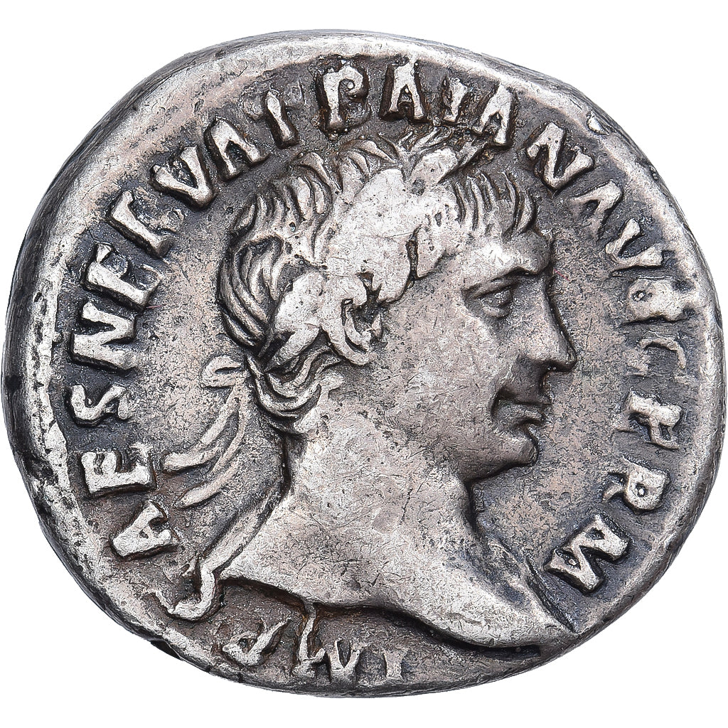 Roman Empire, Trajan, Denarius, 100, Rome, Argento, BB, RIC:33