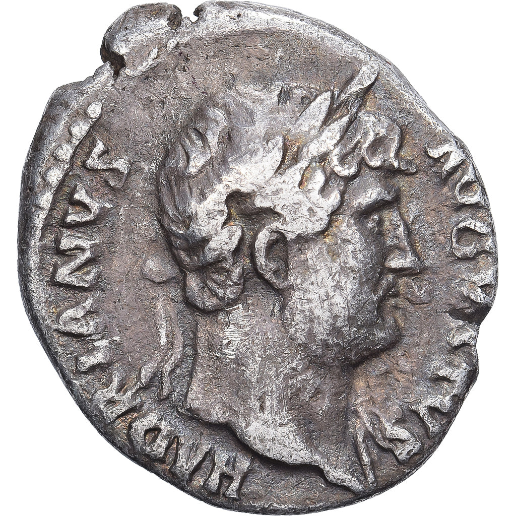 Roman Empire, Hadrian, Denarius, 125-127, Rome, Argento, MB, RIC:801