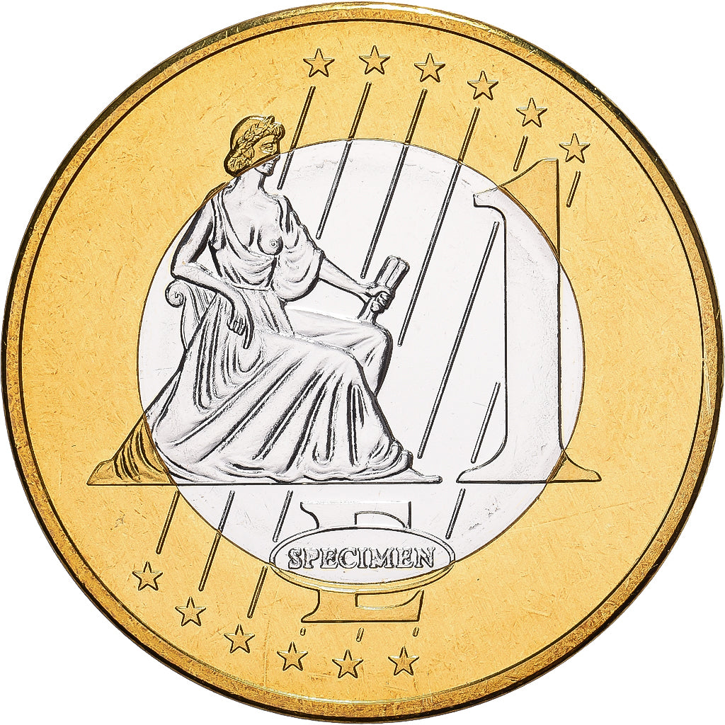 Vatican, Benedict XVI, 1 Euro, Trial, 2009, Waldaschaff, Bi-Metallic, MS(65-70)