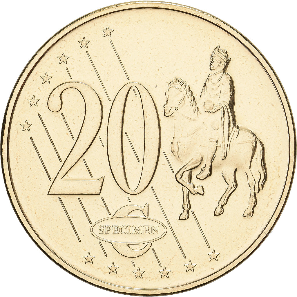 Vatican, Benedict XVI, 20 Centimes, Trial, 2009, Waldaschaff, Brass, MS(65-70)