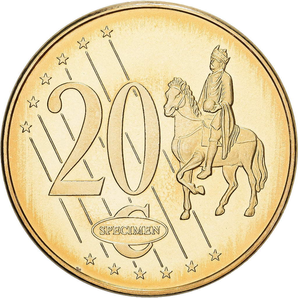 Vatican, Benedict XVI, 20 Centimes, Trial, 2007, Waldaschaff, Brass, MS(65-70)