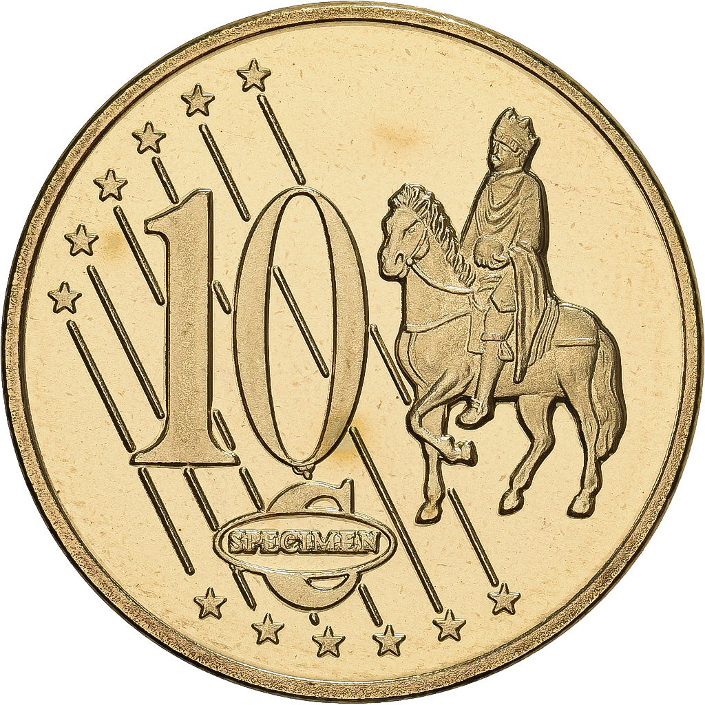 Vatican, Benedict XVI, 10 Centimes, Trial, 2009, Waldaschaff, Brass, MS(65-70)