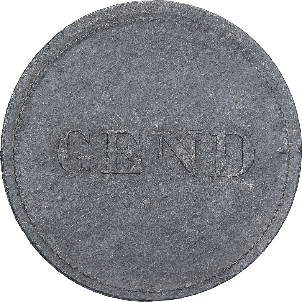 Belgium, Gent, 20 Cents, VF(20-25), Tin