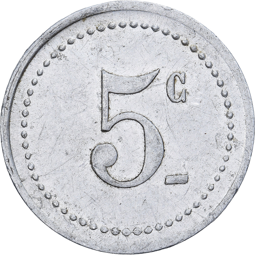 France, 5 Centimes, 4ième, Aluminium, EF(40-45)