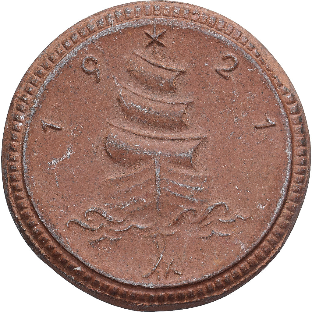 Allemagne, Stadt Sachsen, 1 Mark, 1921, TTB+, Porcelaine