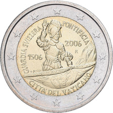 Vatican, Benoît XVI, 2 Euro, Garde suisse, 2006, Rome, Bimétallique, SPL