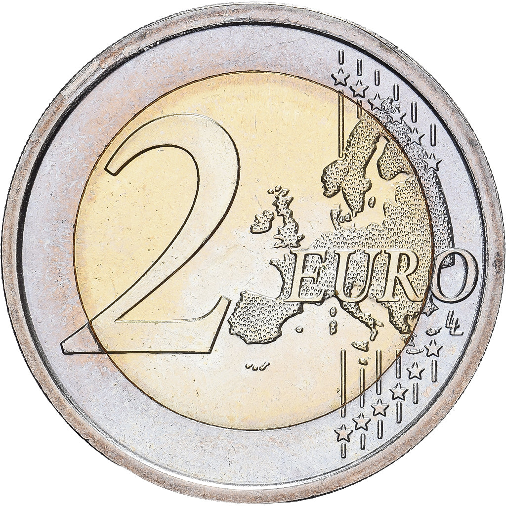 San Marino, 2 Euro, Intercultural Dialogue, 2008, Rome, Bi-Metallic, MS(63)