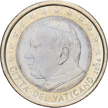 Vatican, John Paul II, 1 Euro, 2004, Rome, Bi-Metallic, MS(63), KM:387