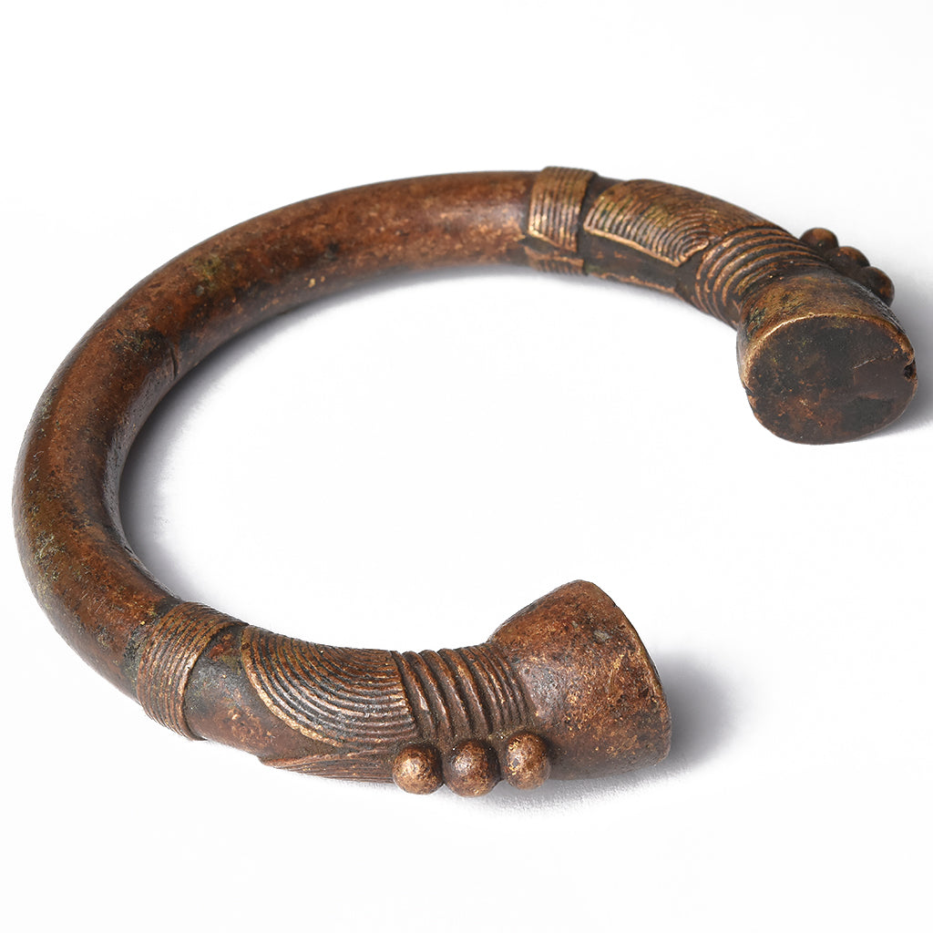 Costa de Marfil, Manilla, Siglo XIX, Bracelet, Bronce, MBC