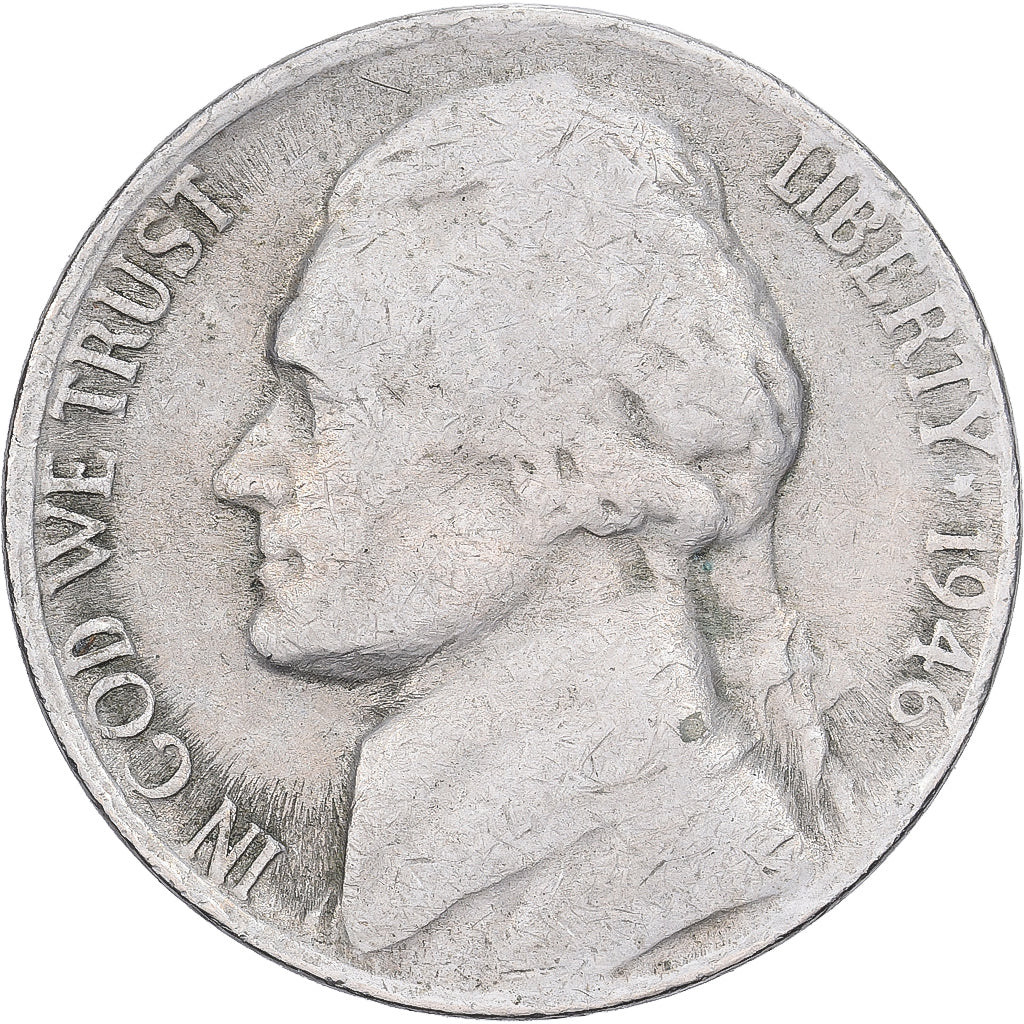 Verenigde Staten, 5 Cents, Jefferson, 1946, San Francisco, Cupronickel, FR