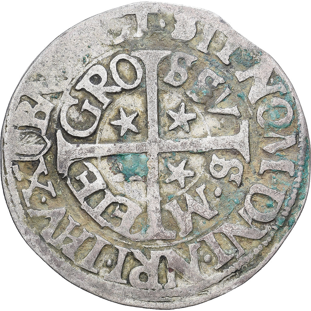 Messin Republic, Gros, c. 1406-1415, Metz, Srebro, VF(20-25), Boudeau:1660