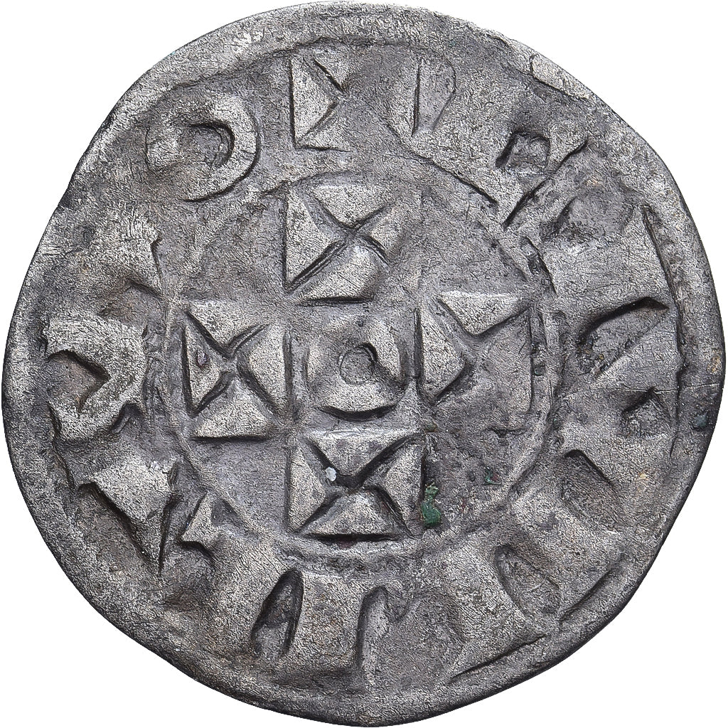 Duchy of Aquitaine, Guillaume X, Obol, 1126-1137, Bordeaux, Silver, VF(30-35)
