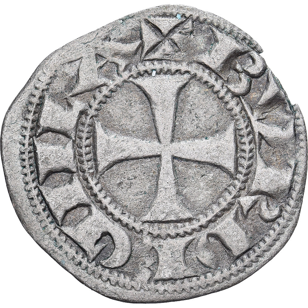 Duchy of Aquitaine, Guillaume X, Obol, 1126-1137, Bordeaux, Silver, VF(30-35)
