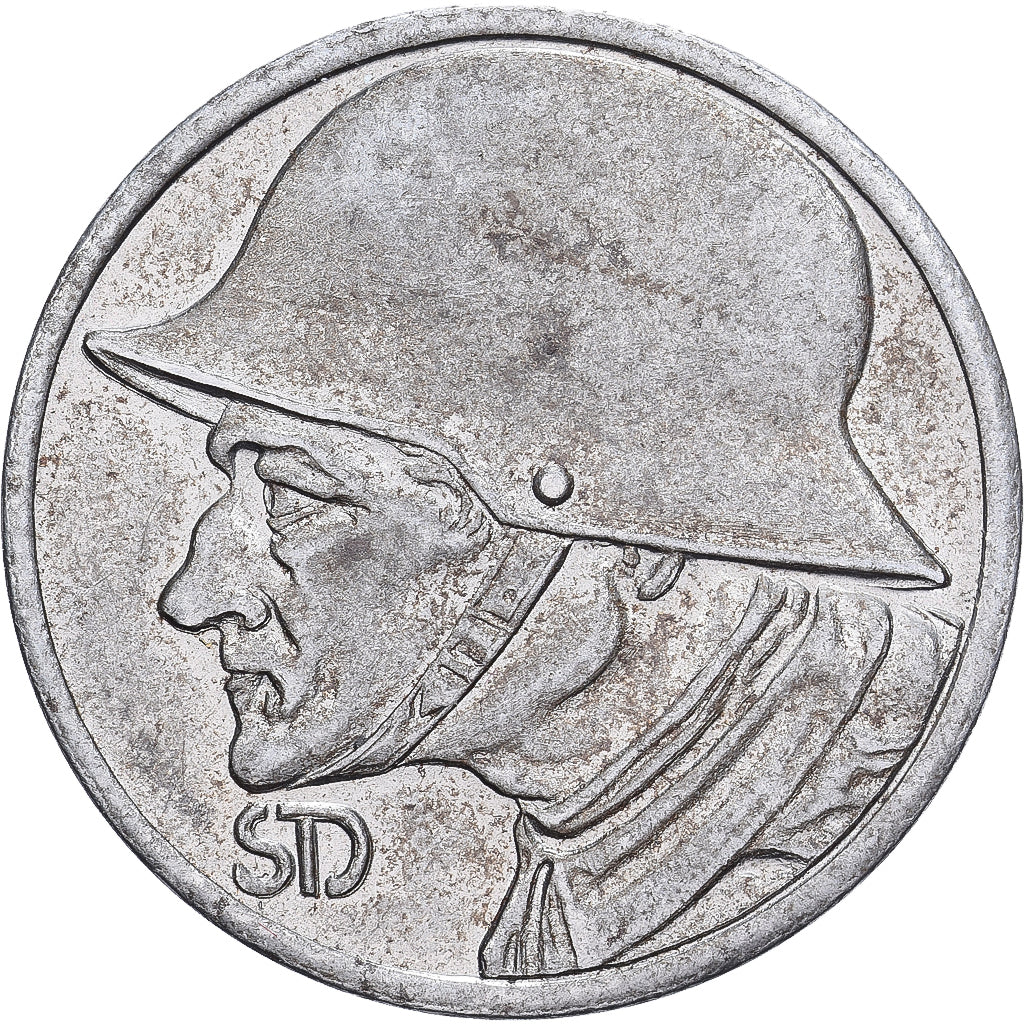 Germany, Stadt Düren, 10 Pfennig, 1918, AU(55-58), Iron