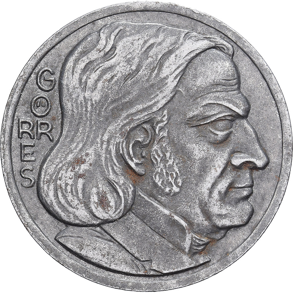Germania, Stadt Coblenz, 10 Pfennig, 1921, BB, Ferro placcato nichel