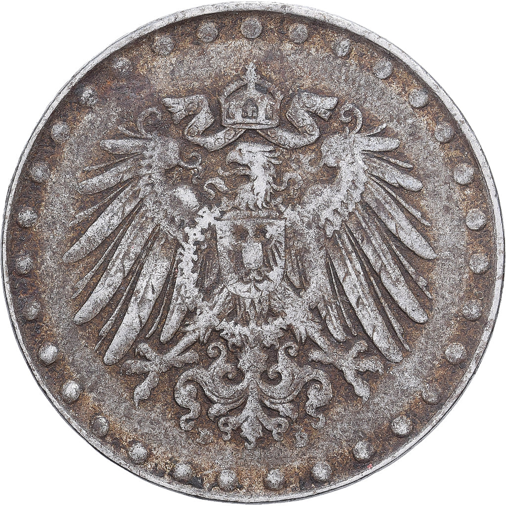 Allemagne, Guillaume II, 10 Pfennig, 1916, Fer plaqué Zinc, TTB, KM:20