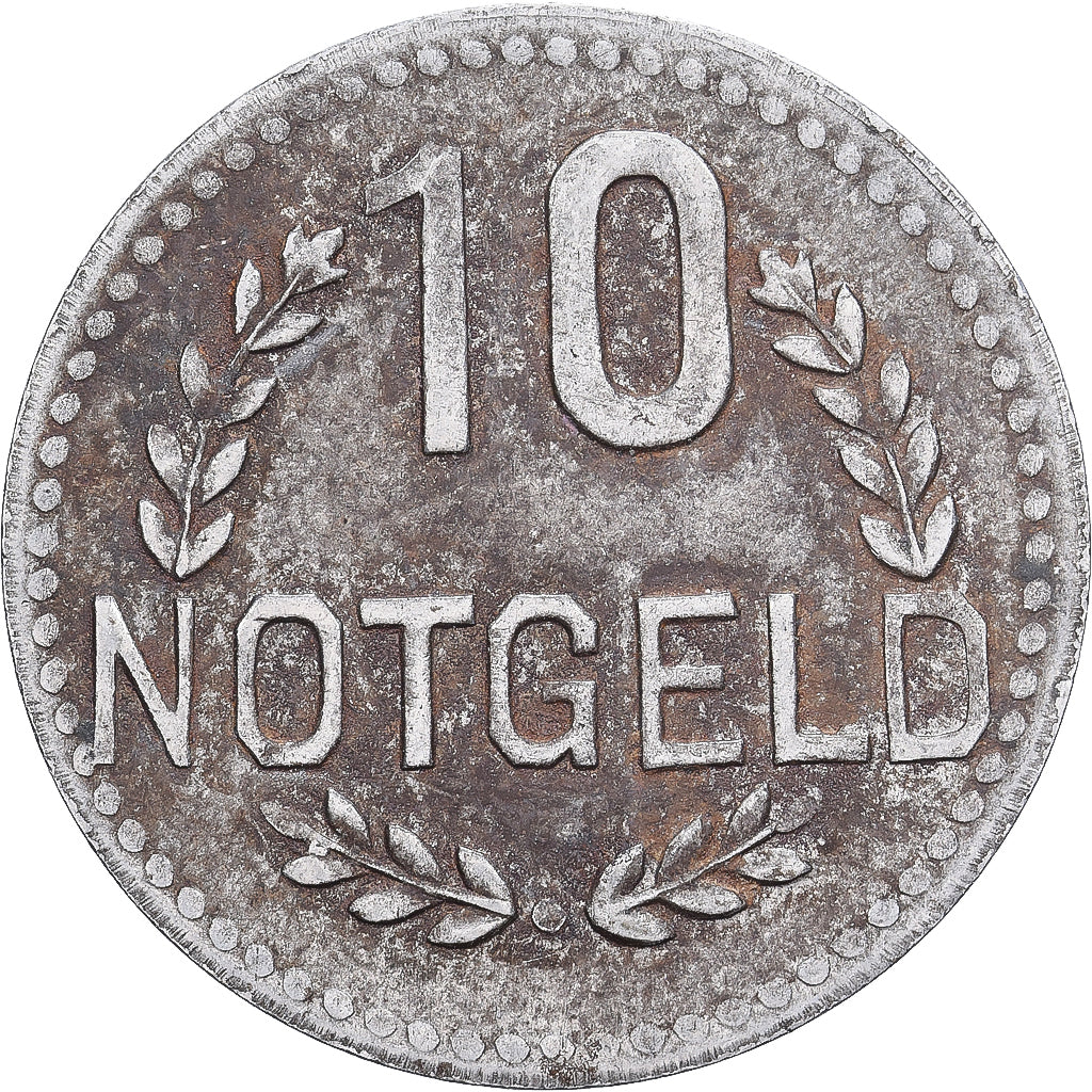 Allemagne, Stadt Wiesbaden, 10 Pfennig, ND(1920), SUP, Fer