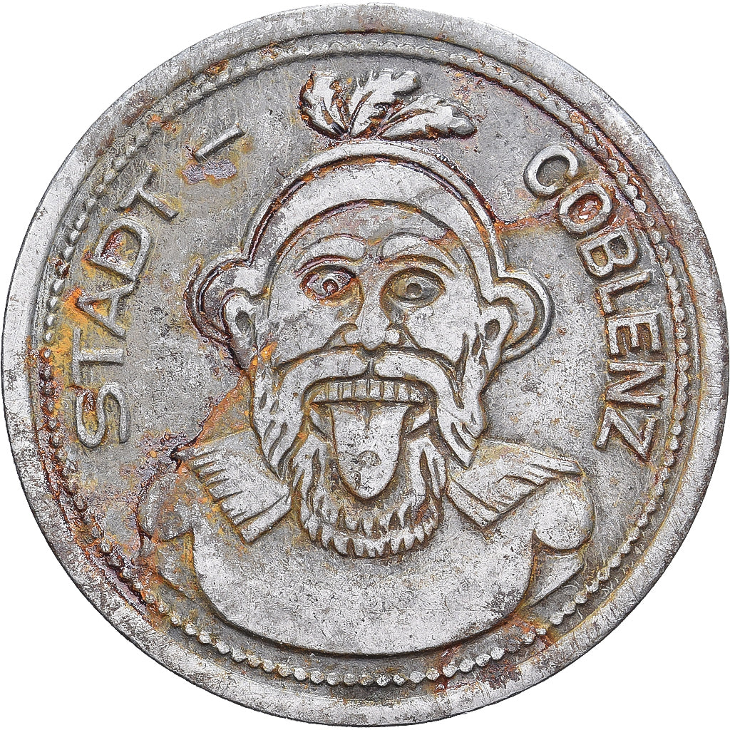 Allemagne, Stadt Coblenz, 10 Pfennig, 1920, TTB, Fer