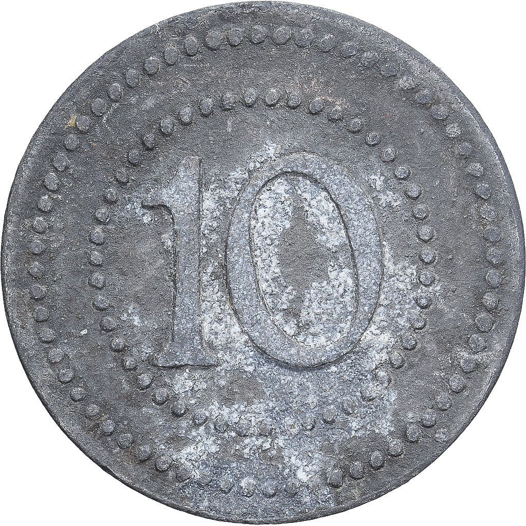 Allemagne, Stadt Hörde, 10 Pfennig, TB, Zinc