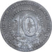 Allemagne, Stadt Hörde, 10 Pfennig, TB, Zinc