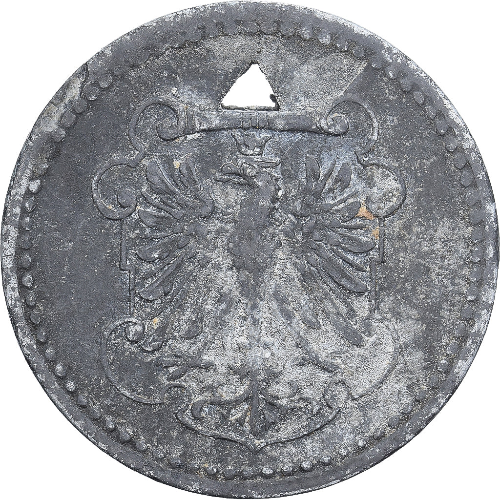 Allemagne, Stadt Frankfurt am Main, 10 Pfennig, 1917, TB, Zinc