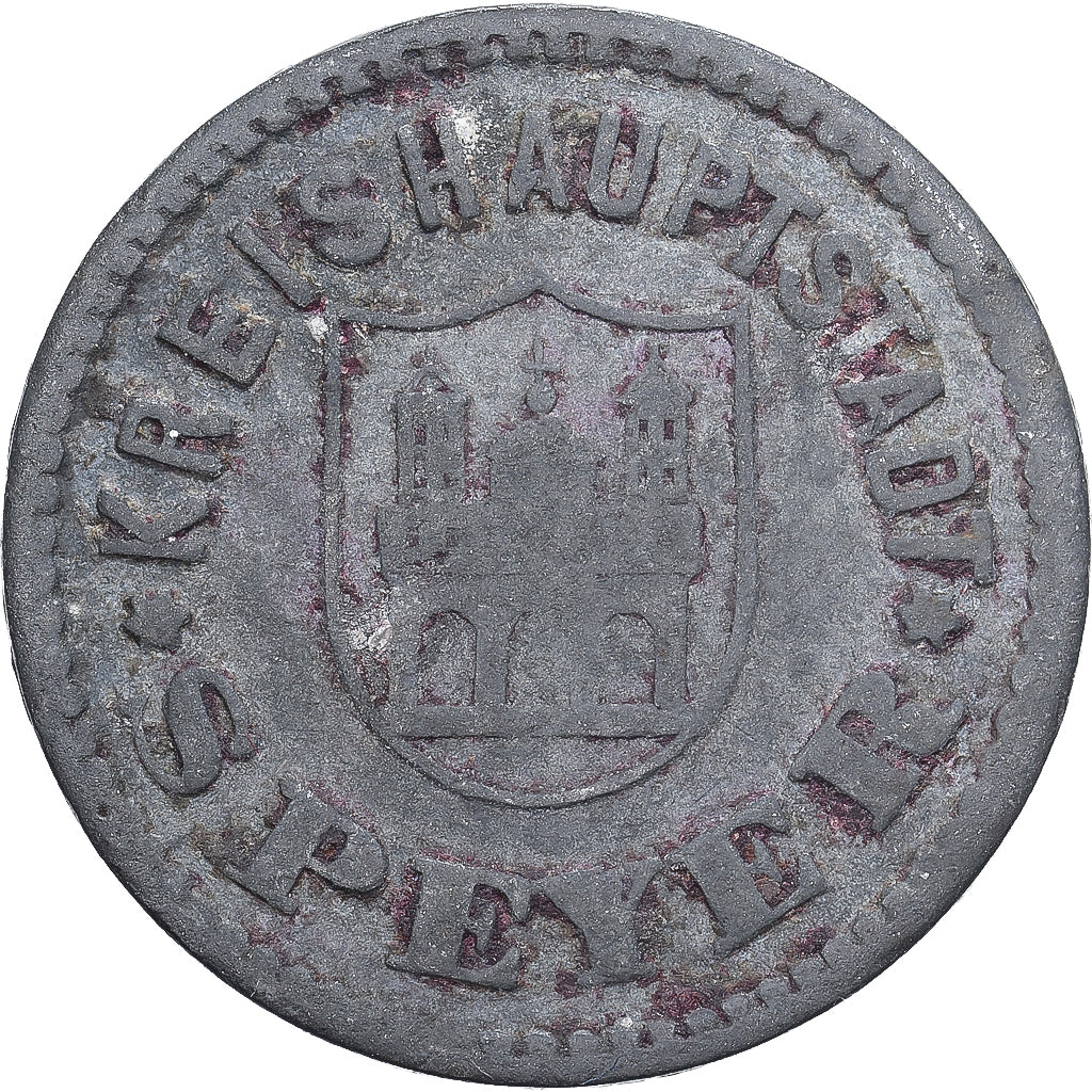 Allemagne, Stadt Speyer, 10 Pfennig, 1917, TTB, Zinc