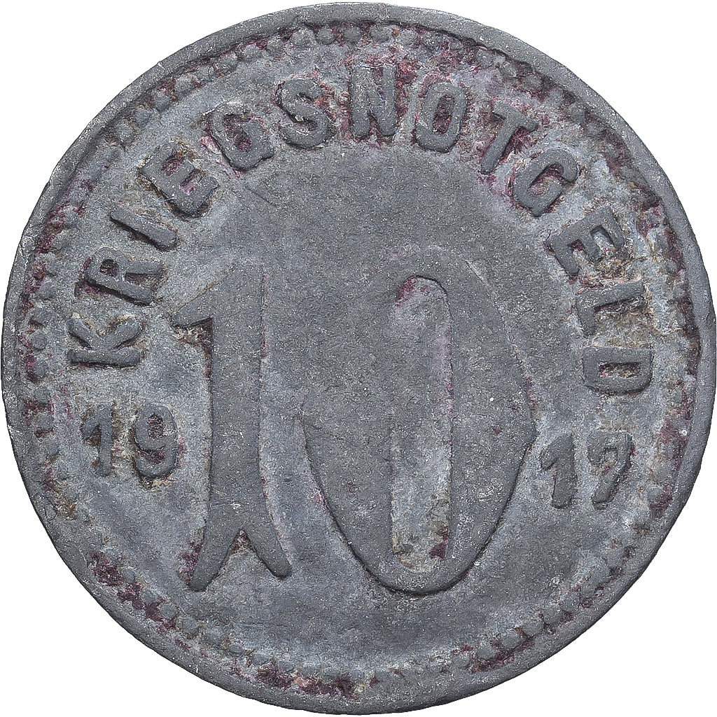 Allemagne, Stadt Speyer, 10 Pfennig, 1917, TTB, Zinc
