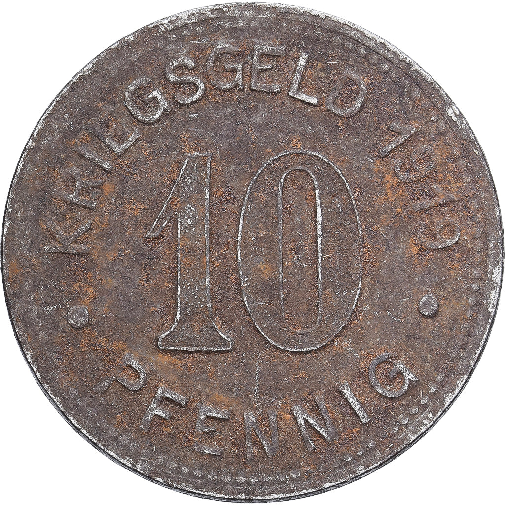 Allemagne, Stadt Bottrop, 10 Pfennig, 1919, TTB, Fer