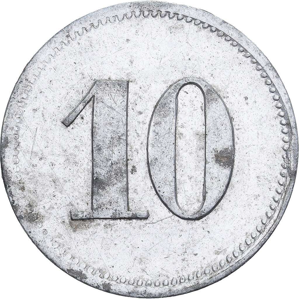Allemagne, 10 Pfennig, Wert-Marke, Zinc, TTB