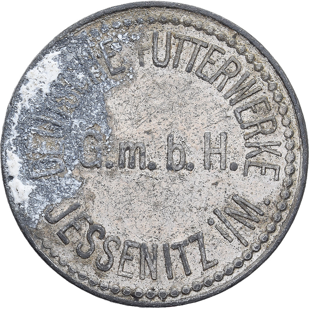 Allemagne, Jessenitz, 10 Pfennig, TTB, Zinc nickelé