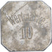 Allemagne, Wert-Marke, 10 Pfennig, B, Zinc