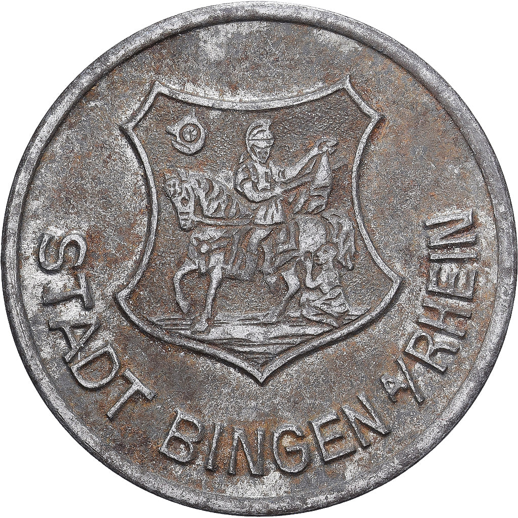 Allemagne, Stadt Bingen am Rhein, 50 Pfennig, 1919, TTB, Fer