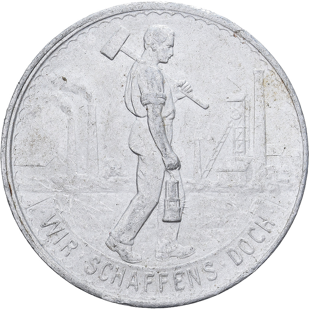 Allemagne, Stadt Wattenscheid, 50 Pfennig, 1920, TTB, Aluminium