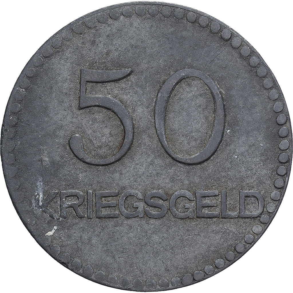 Allemagne, Kaiserlautern, 50 Pfennig, 1917, TTB, Zinc