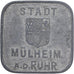 Allemagne, Stadt Mülheim an der Ruhr, 50 Pfennig, 1917, TTB, Zinc