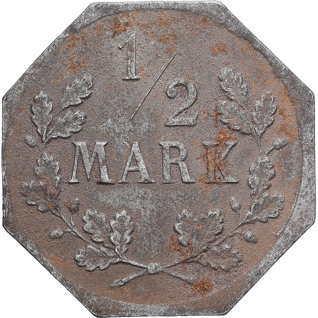 Allemagne, Stadt Freudenstadt, 1/2 Mark, 1918, TTB, Fer