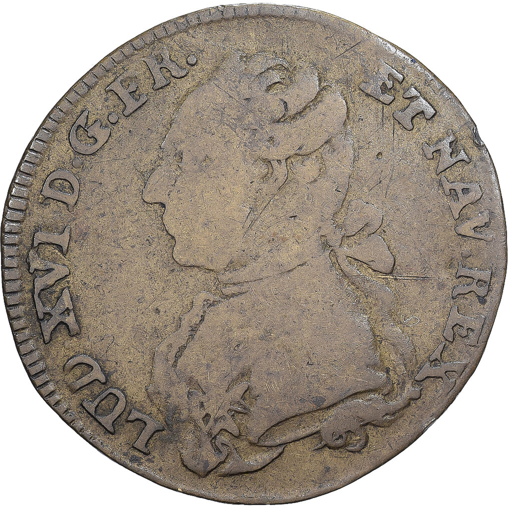 Deutschland, Nuremberg token, Louis XVI, omnibus Non Sibi, Messing, S