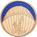 Eurozone, 1 Ecu Europa, 1999, Gold plated copper, Prooflike, MS(65-70)