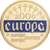 Zone euro, 1 Ecu Europa, 2000, Cuivre plaqué or, FDC, Prooflike