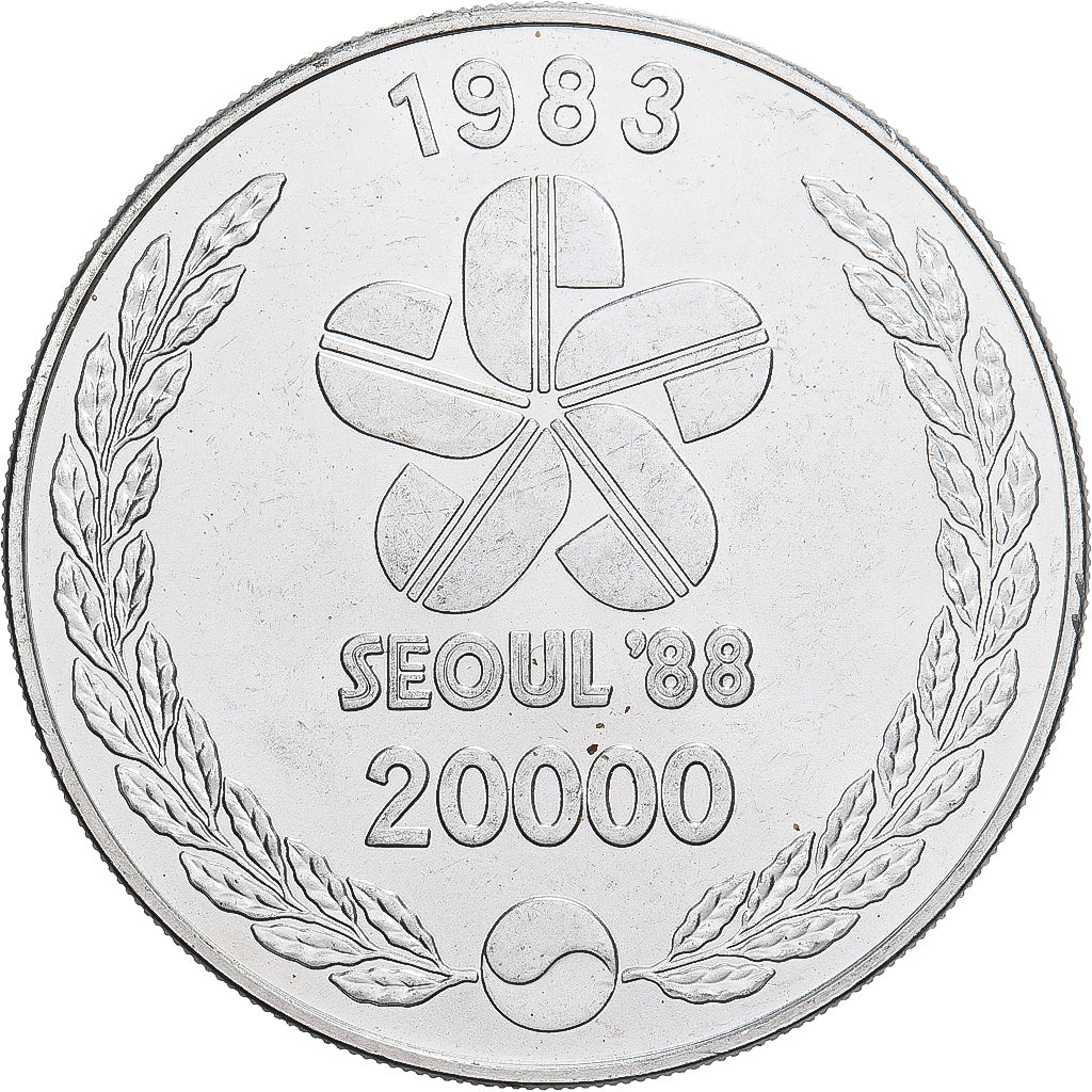 KOREA - ZUID, 20000 Won, Olympic Games, 1983, Seoul, Zilver, PR, KM:38
